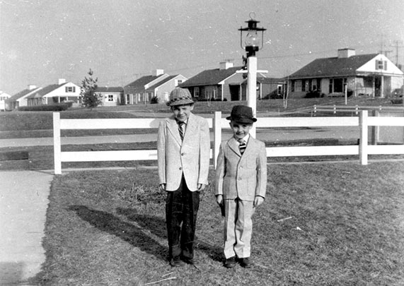 Mike and John Gould in 1956